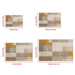 Boho Geometric Abstract Art Carpet Anti Slip - Large Area Carpet