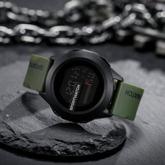 Men's Digital Sports Watch with Rubber Strap