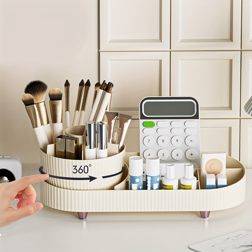360 Rotating Desktop Storage Organizer Office Stationery Storage Box