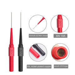 10pcs Multimeter Test Probe Back Probes Insulation Piercing Needles