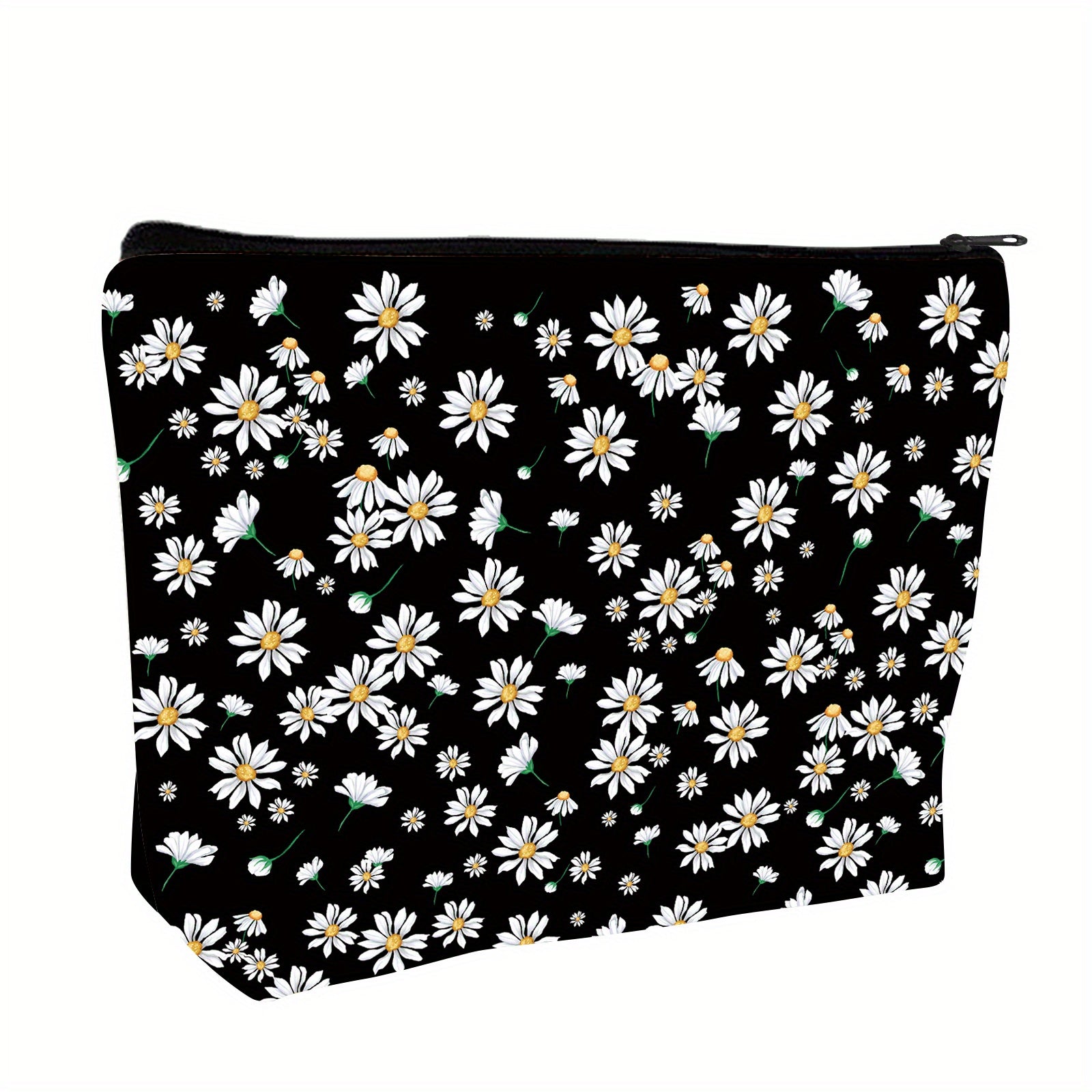 Daisy Makeup Bag Organizer Large Capacity Canvas Travel Toiletry Bag