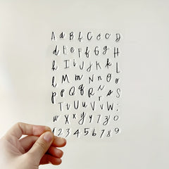 1pc Alphabet DIY Scrapbook Decoration Silicone Transparent Stamp