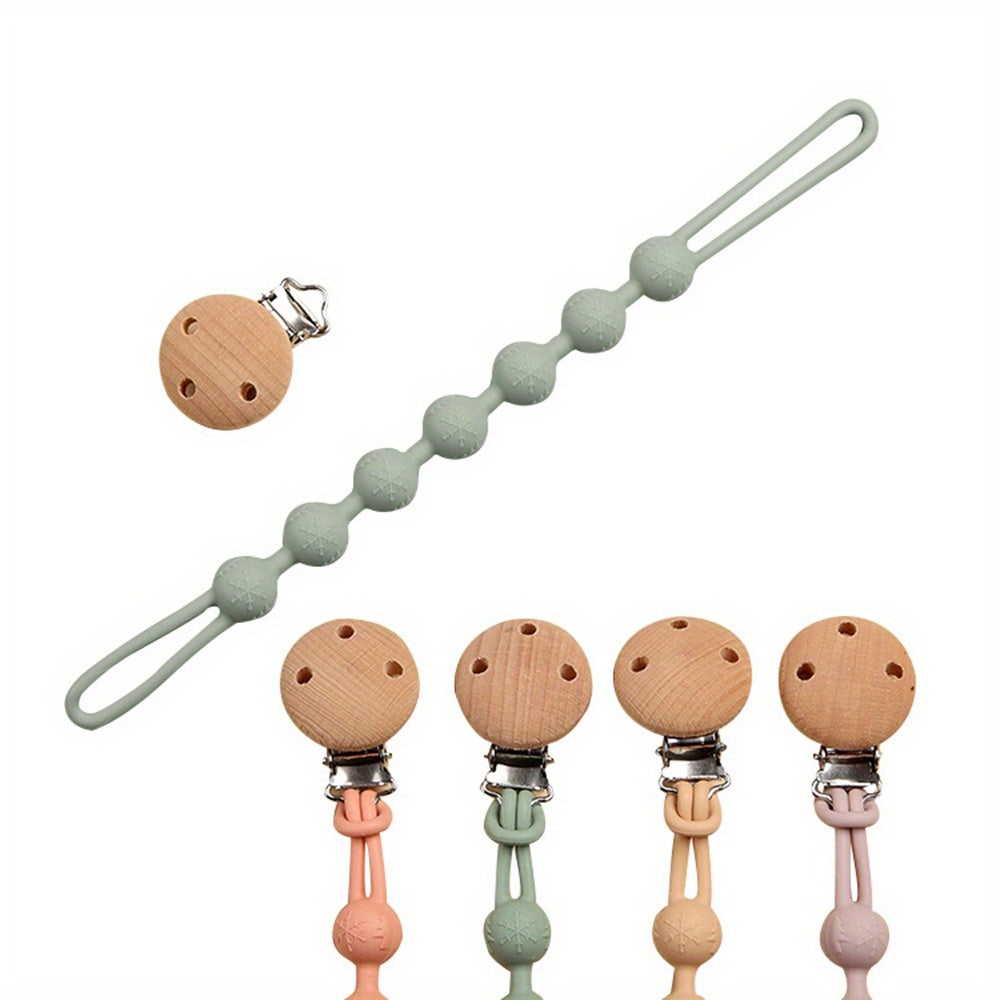 Silicone Pacifier Clip BPA-Free Holder Baby Boy Girl Binky Teether Toy