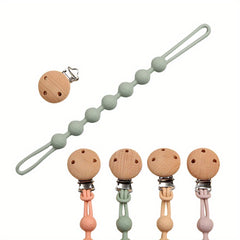 Silicone Pacifier Clip BPA-Free Holder Baby Boy Girl Binky Teether Toy