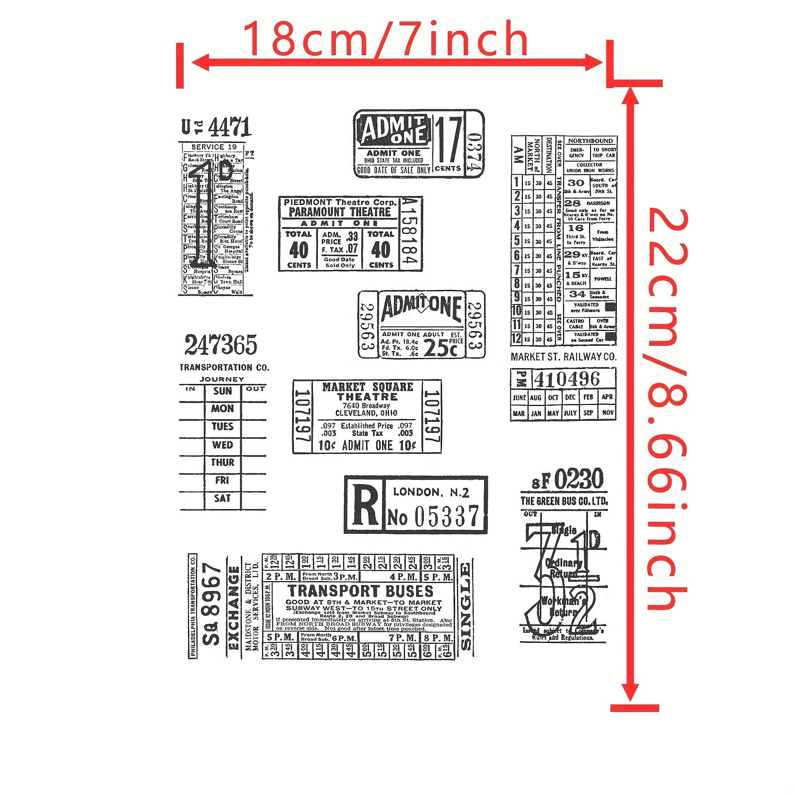 Long History Stamps Scrapbook Paper Craft Album Card Punch Stamps