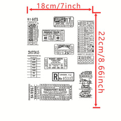 Long History Stamps Scrapbook Paper Craft Album Card Punch Stamps