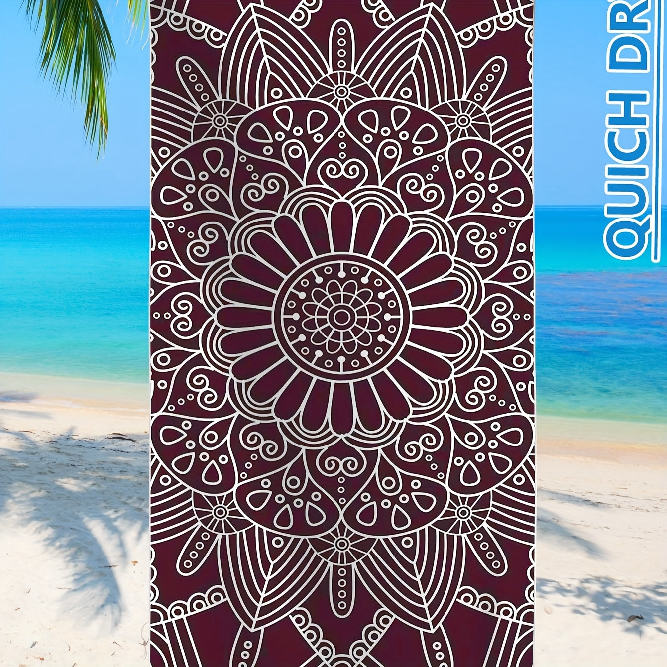 Microfiber Lightweight Beach Towel Soft Absorbent Sandproof Printed Blanket