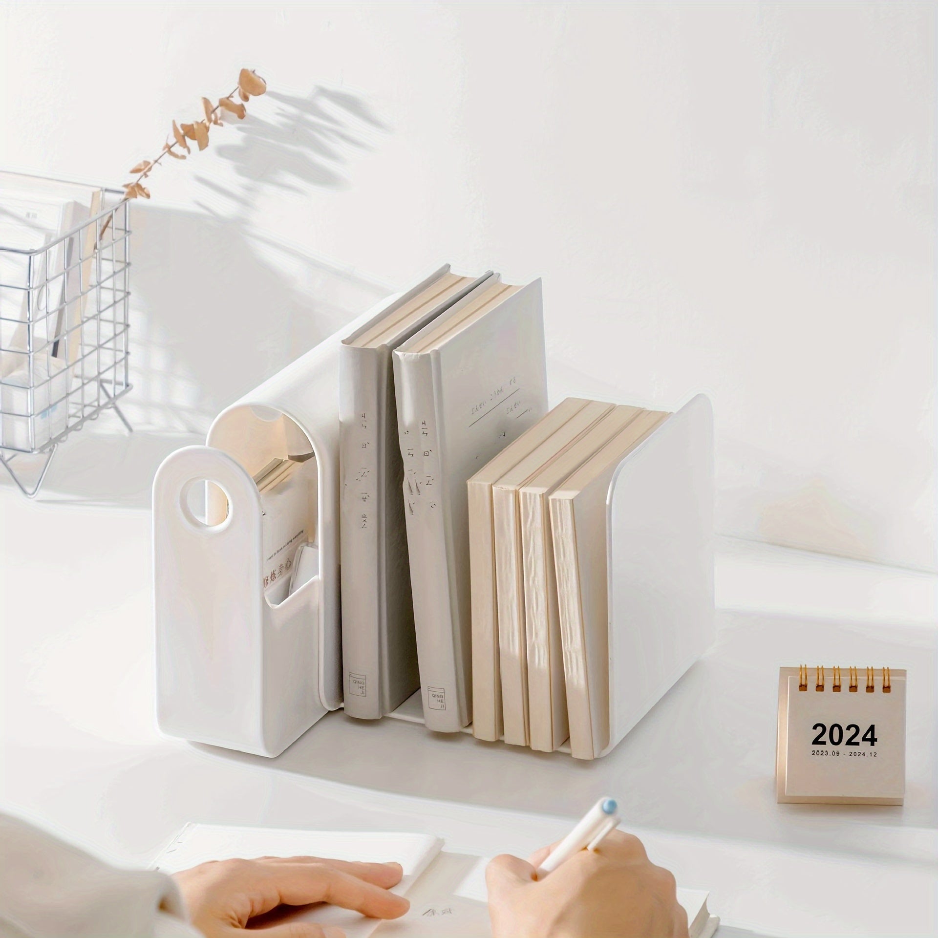 Desktop Storage Box Office Folder Sorting Box Large Capacity Book Stand
