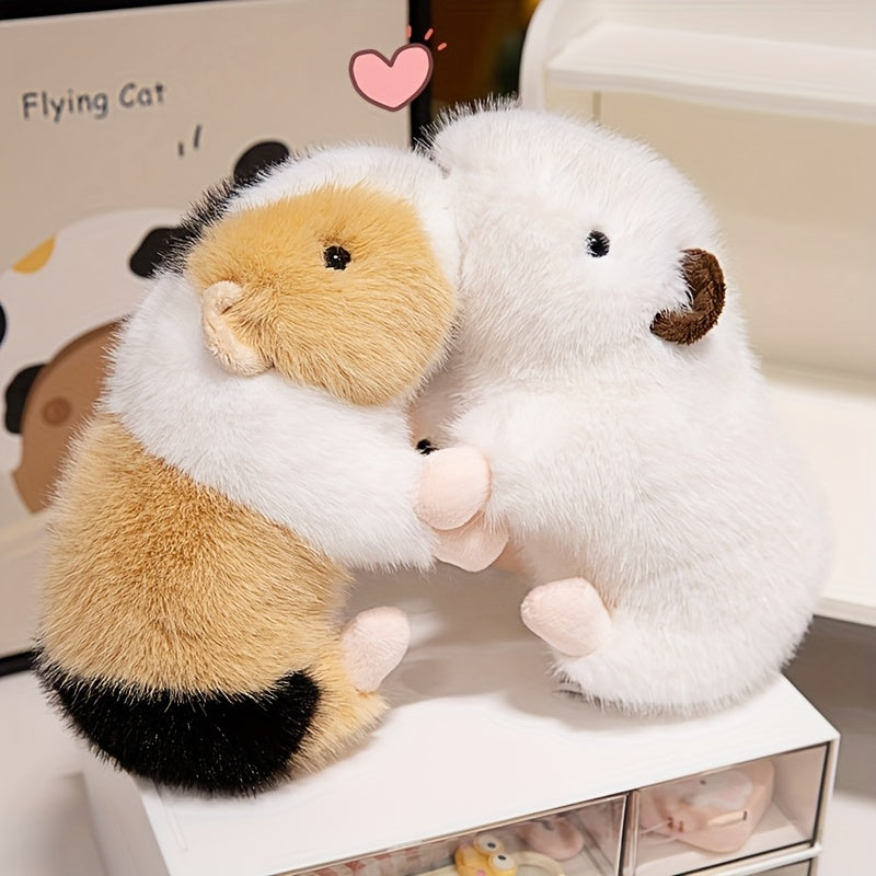 Realistic Guinea Pig Stuffed Animal Toy Plush Soft Cuddly Small Pet Doll Gift