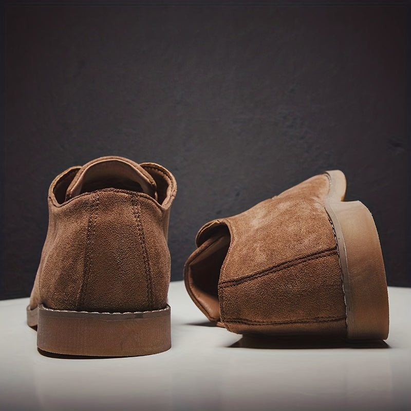 Men's Lace Up Derby Shoes Retro Style for Wedding Party Business
