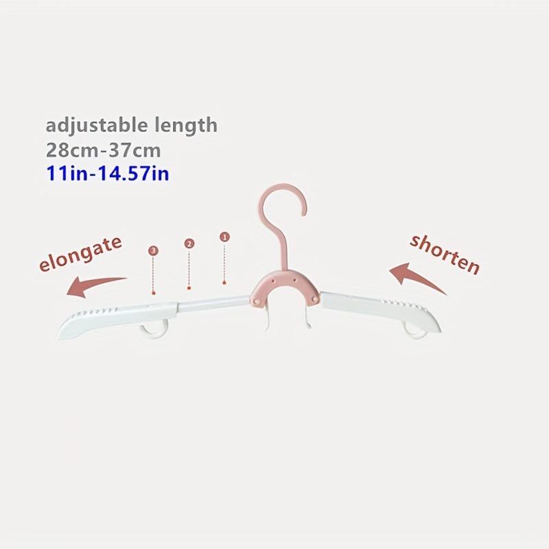 Foldable Clothes Hanger Retractable Clothes Rack For Wardrobe & Travel