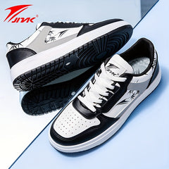 JNAK Bamboo Pattern Low Skate Shoes Lightweight Platform Sneakers