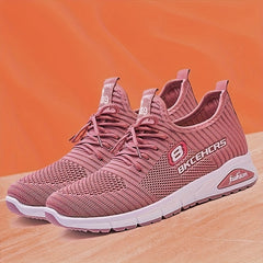 Women's Breathable Mesh Sneakers Casual Lace Up Outdoor Shoes
