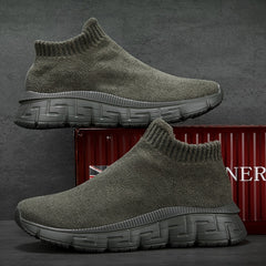 Men's Casual Knit Sneakers Lightweight Running Shoes