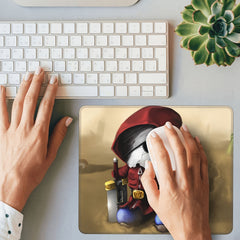 Skull Patterned Square Mousepad - Office Home Gaming Essential