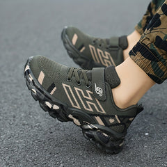 Boys Casual Low Top Woven Shoes Breathable Lightweight Sneakers