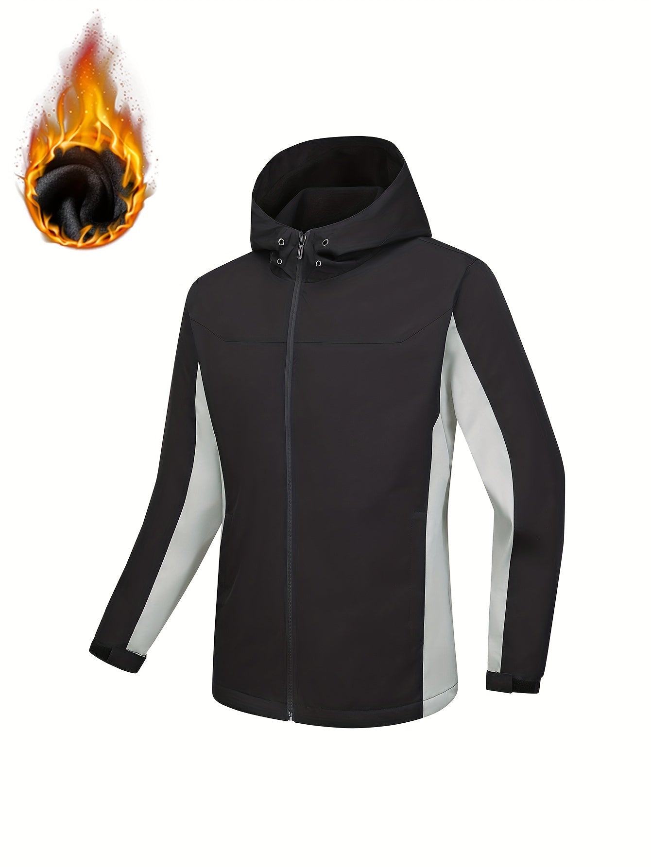 Waterproof Windproof Hooded Ski Coat Warm Outdoor Jacket