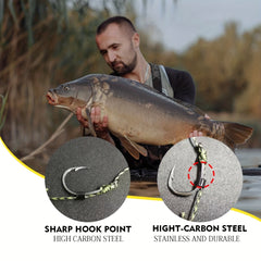 6pcs Carp Fishing Hair Rigs 26 Pcs Carp Accessories Bundle