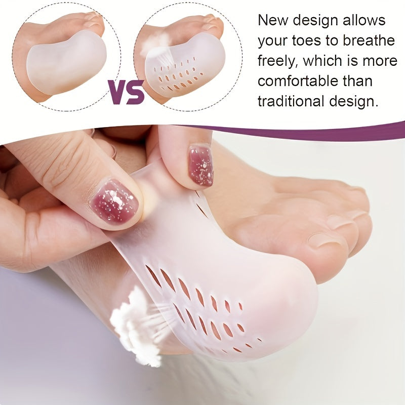 Soft Gel Toe Caps for Big Toe - Breathable Silicone Toe Protector Sleeves