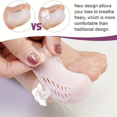 Soft Gel Toe Caps for Big Toe - Breathable Silicone Toe Protector Sleeves