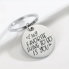 My Favorite Thing Is You Key Ring Anniversary Gift For Boyfriend
