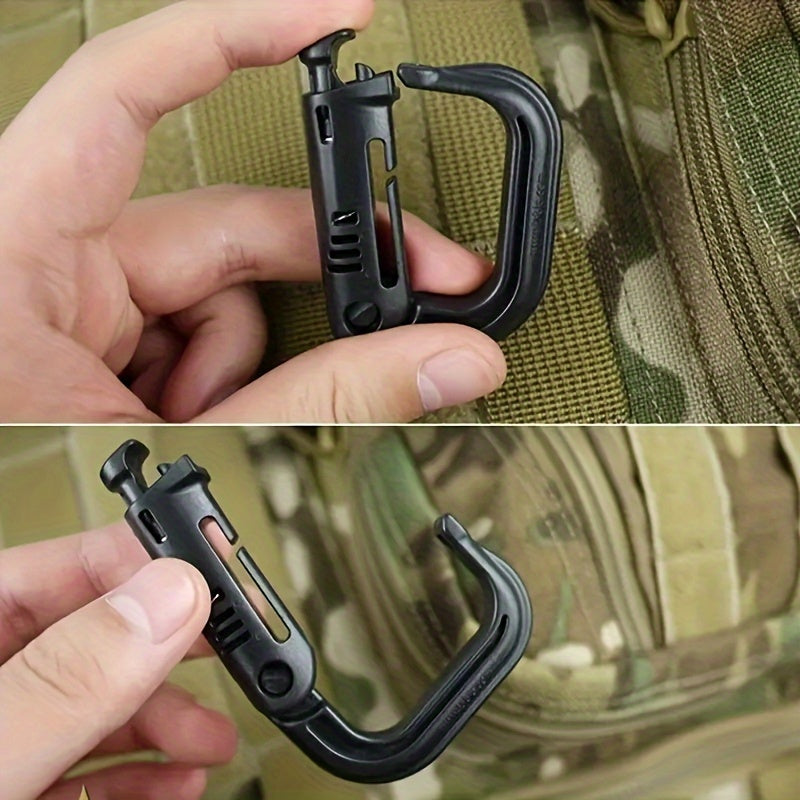 4pcs Outdoor Hanging Buckle Plastic D shaped Buckle for Backpack