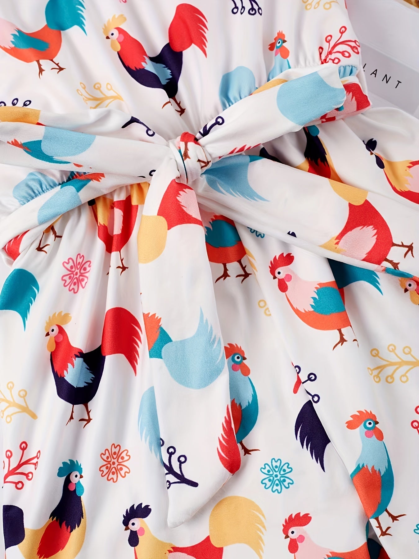 Toddler Girls Chicken Graphic Rompers for Beach Vacation