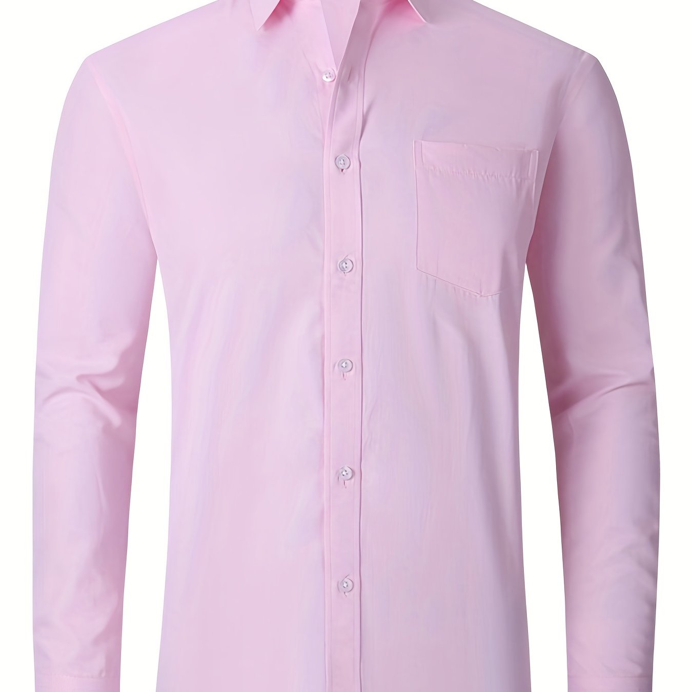 Men's Classic Button Up Shirt with Chest Pocket