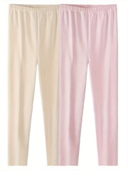 2 Pairs Thermal Pants Soft Comfy Elastic Tights Women's Lingerie