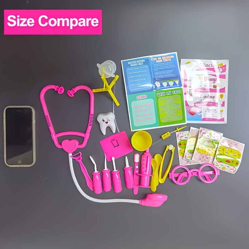 Pink Doctor Toy Set for Imaginative Play