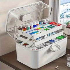 Extra Large Medicine Organizer Box for Home & Dorm
