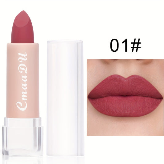 CmaaDu Lipstick 15 Lip Gloss Matte Moisturizing Waterproof Lip Stickers