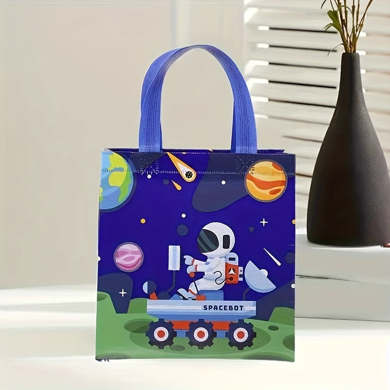 4pcs Reusable Non-woven Gift Bag Set - Astronauts Theme