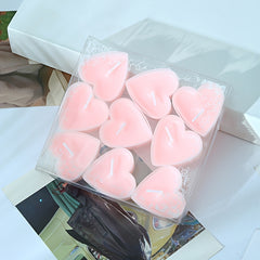 Set of 9 Heart-Shaped Scented Candles
