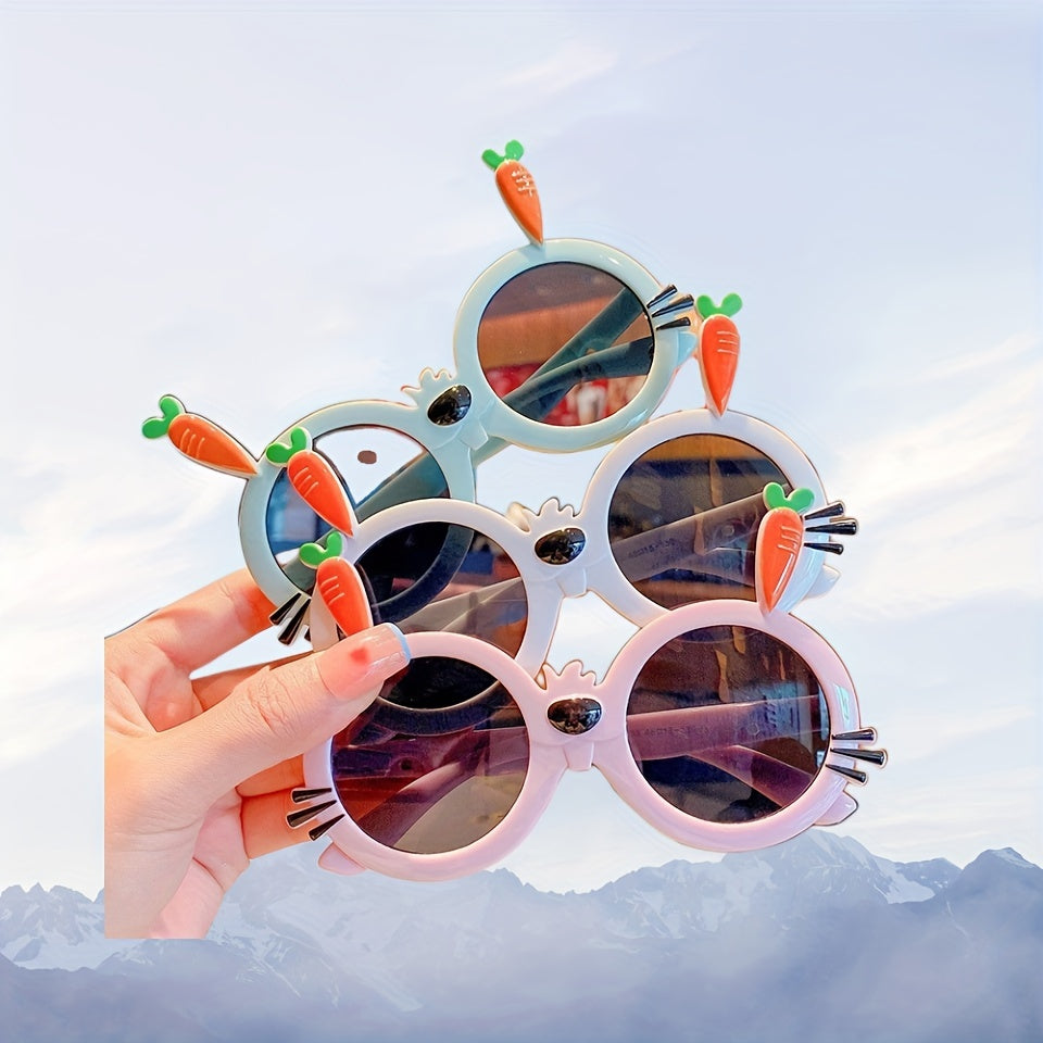 Girl's Radish Rabbit Sunglasses UV Sunshade Baby Sunglasses