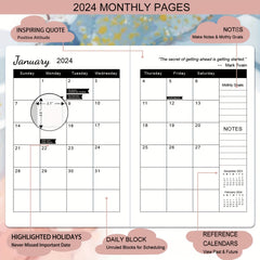 A4 Faux Leather Weekly Diary Jan-Dec, School Business Office
