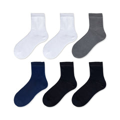 6 Pairs Bamboo Fiber Business Socks Antibacterial Deodorant