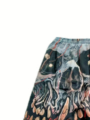 Men's Skull Graphic Shorts - Casual Summer Outfit