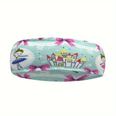 Cartoon Print Sports Sweatband Elastic Headband for Yoga Running