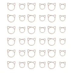 36pcs Alloy Noble Metal Ring Stitch Markers Crochet Locking Accessories