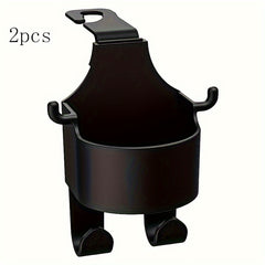 Car Mounted Cup Holder With Hooks & Seat Back Storage Bag