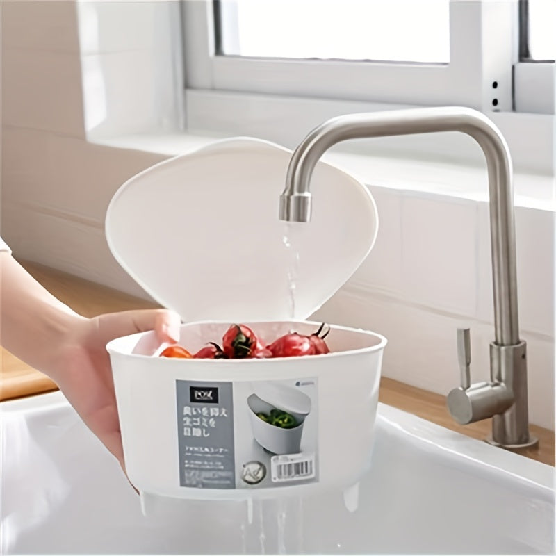 Triangle Kitchen Drain Basket for Easy Storage
