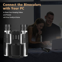 HD 12x32 Binoculars for Travel Camping Hiking