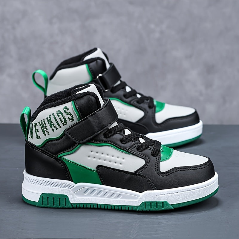 Boys High Top Skate Shoes Non Slip Casual Sneakers