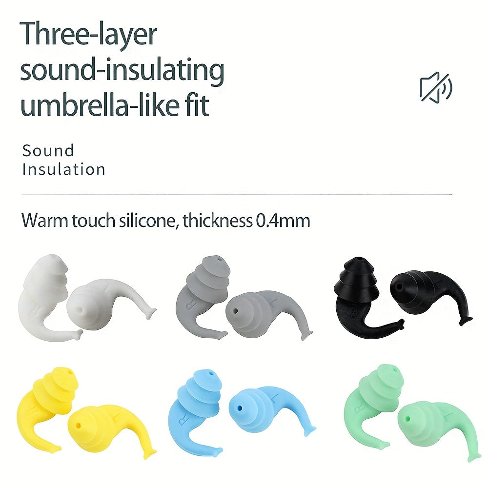 Anti Noise Silicone Earplugs for Swimming Sleeping & Diving