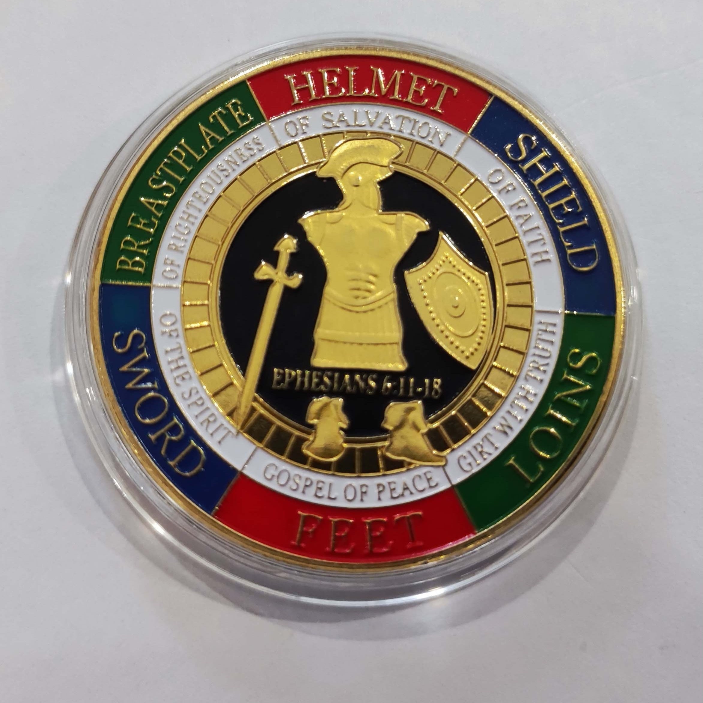 Armored Of God Collection Full Body Armor Challenge Coin