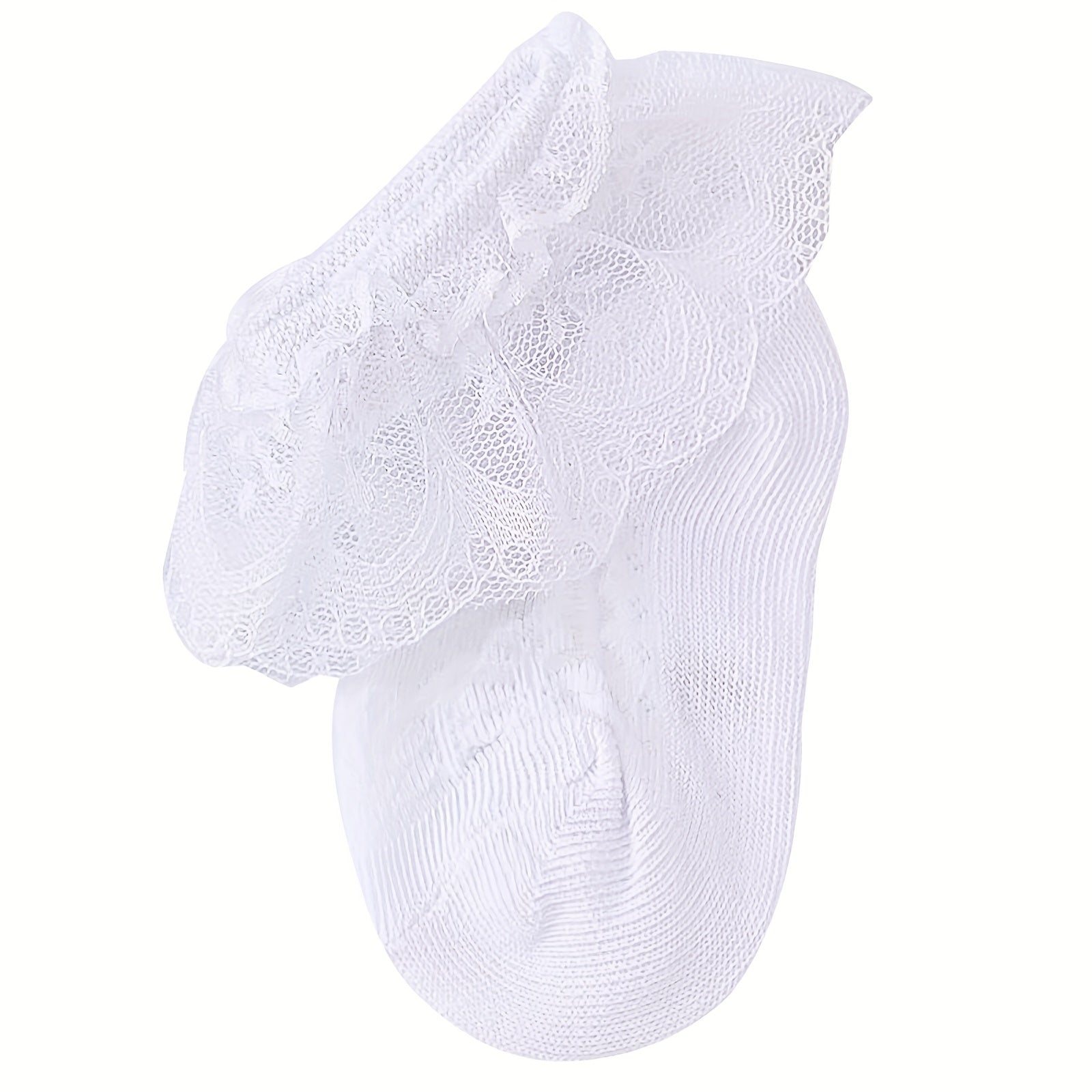 Baby Girls Lace Ruffle Socks, Summer Wear