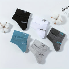 10 Pairs Men's Cotton Ankle Socks Deodorant Sports Sweat-Absorbing Net Socks