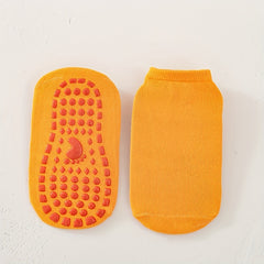 3 Pairs Kids Non-Slip Silicone Floor Socks for Trampoline Indoor Use