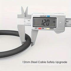 Bicycle Lock & Spring Rope Anti-theft Portable Safety Lock